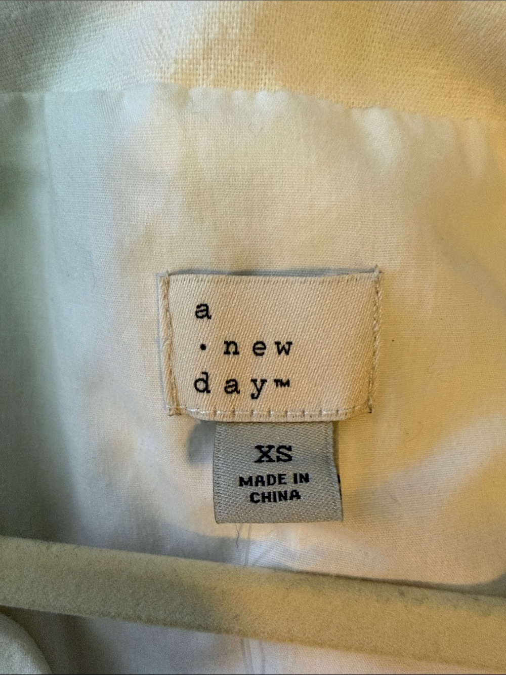 A New Day Classic White Women's Size Extra Small XS Linen Vest NEW NWT - Picture 6 of 7